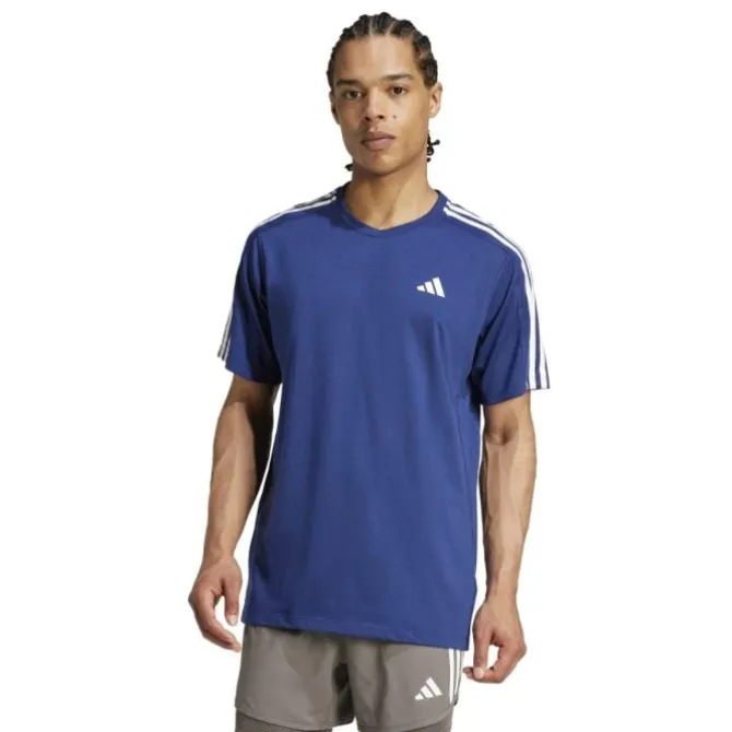 adidas T-paidat Ja Pitkähihaiset^Own The Run E 3S T-shirt Sininen