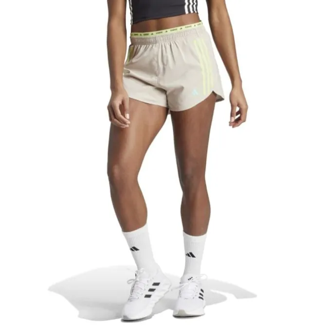 adidas Lyhyet Trikoot Ja Shortsit^Own The Run 3-Stripe 4" Shorts Ruskea