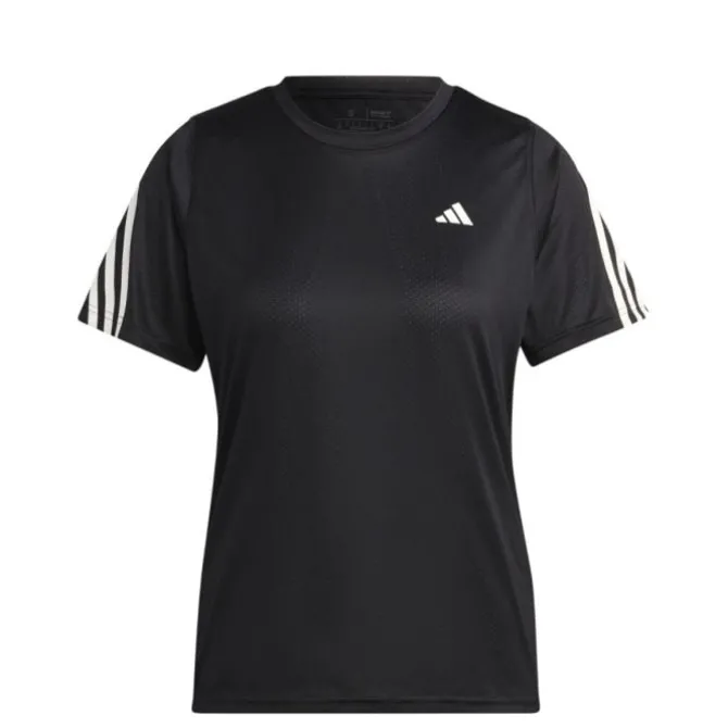 adidas T-paidat Ja Pitkähihaiset^Run Icons 3-Stripes Short Sleeve Tee Musta