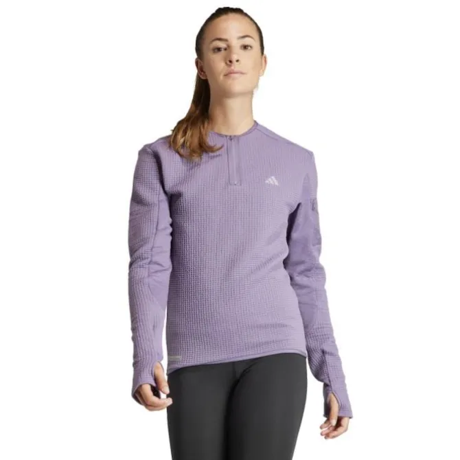 adidas T-paidat Ja Pitkähihaiset^Ult Cte 1/2 Shirt Zip Violetti