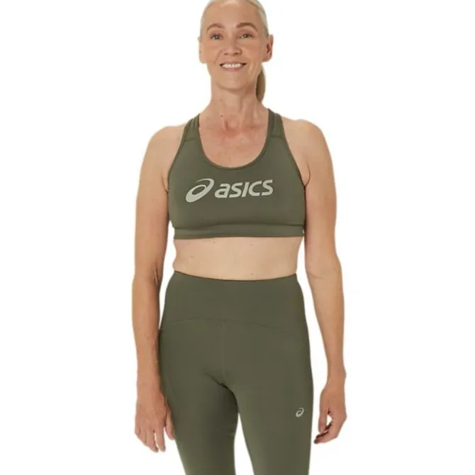 Asics Urheilurintaliivit^Core Logo Bra Vihreä