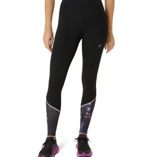 Asics Pitkät Trikoot Ja Housut^Road Lite-Show Tight Musta