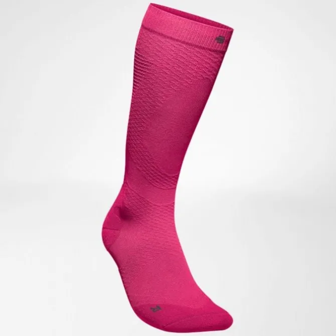 Bauerfeind Sukat | Juoksusukat^Ultralight Compression Socks High Cut Ruusu