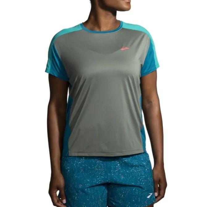 Brooks T-paidat Ja Pitkähihaiset^Sprint Free Short Sleeve 2.0 Sininen