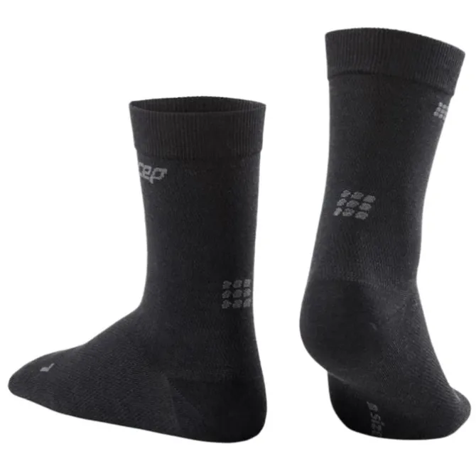 CEP Sukat | Juoksusukat^Allday Recovery Compression Mid-Cut Socks Musta