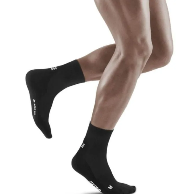 CEP Sukat | Juoksusukat^Classic All Black Socks Mid Cut Musta