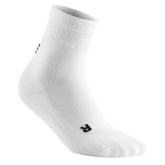 CEP Sukat | Juoksusukat^Classic All White Socks Mid Cut Valkoinen