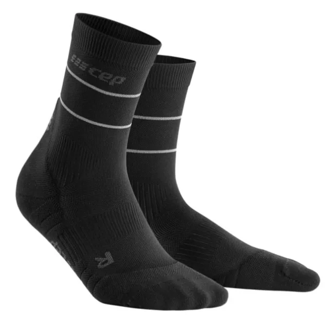 CEP Sukat | Juoksusukat^Reflective Mid-Cut Socks Musta