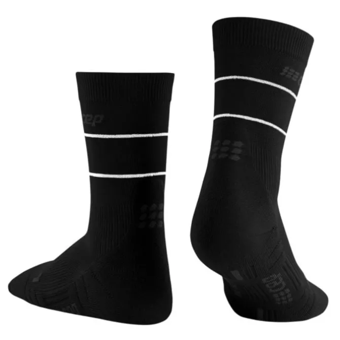 CEP Sukat | Juoksusukat^Reflective Mid-Cut Socks Musta