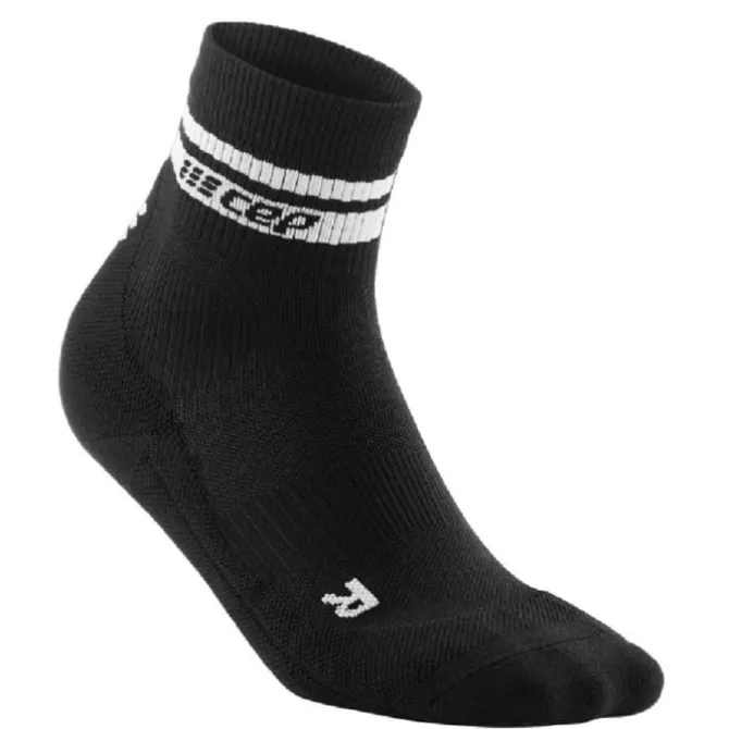 CEP Sukat | Juoksusukat^80's Compression Mid Cut Sock Musta