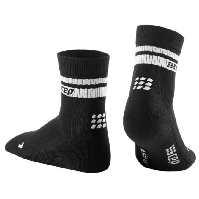 CEP Sukat | Juoksusukat^80's Compression Mid Cut Sock Musta