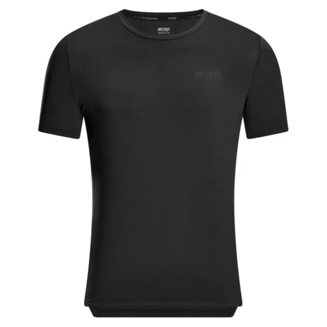 CEP T-paidat Ja Pitkähihaiset^The Run Shirt Round Neck Short Sleeve Musta