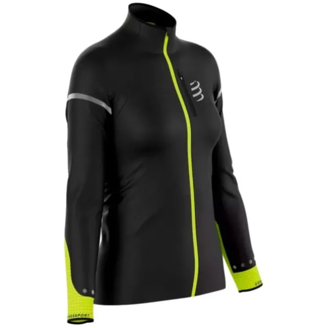 Compressport Juoksutakki^Hurricane Windproof Jacket Flash Musta