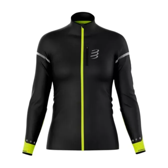 Compressport Juoksutakki^Hurricane Windproof Jacket Flash Musta