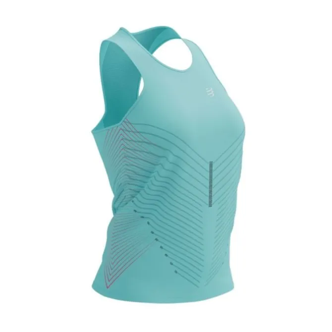 Compressport T-paidat Ja Pitkähihaiset^Performance Singlet Sininen