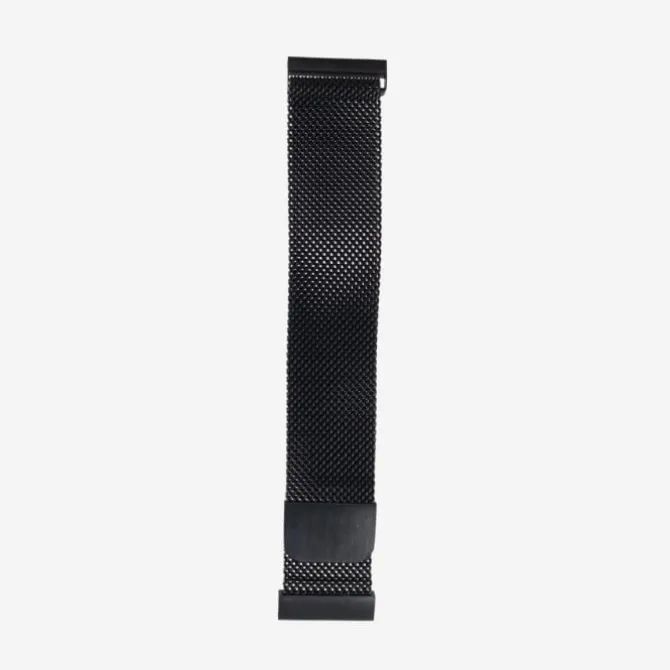 Elevate Rannekkeet^Watch Band for Forerunner 20mm (Stainless Steel) Musta