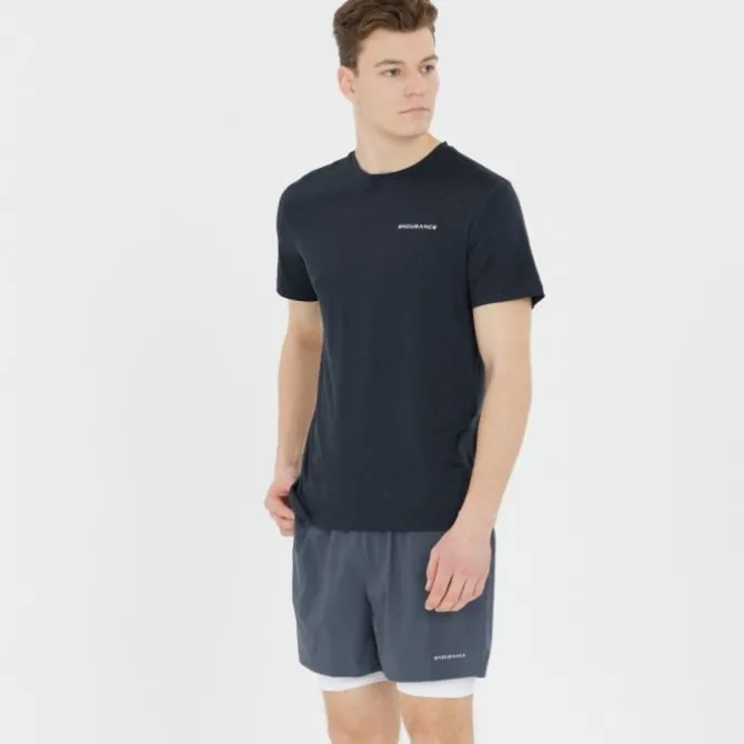 Endurance T-paidat Ja Pitkähihaiset^Abdon Melange Short Sleeve Tee Musta