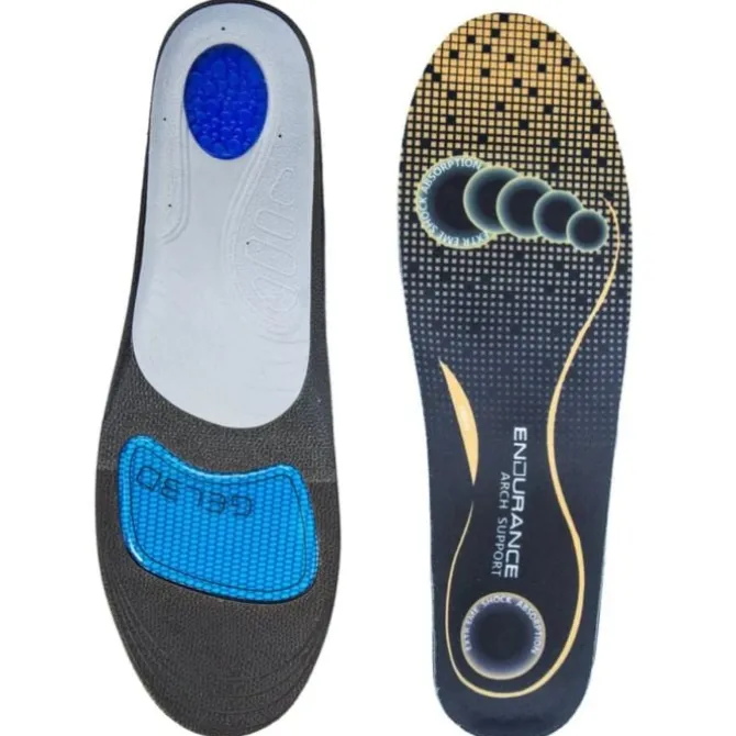 Endurance Pohjalliset^Arch Support High Soles Musta