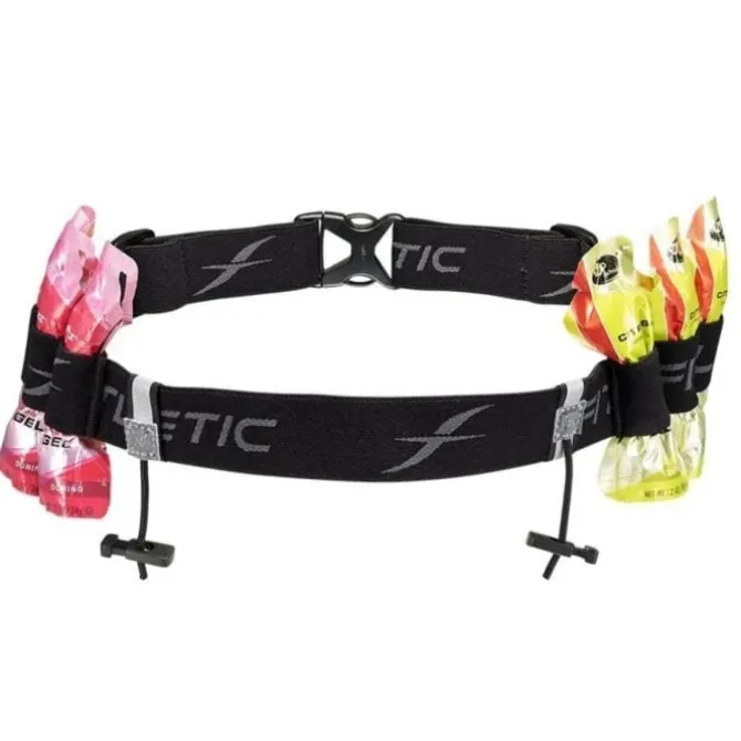 Fitletic Juoksuliivit Ja Juomavy枚t^Race Number Belt w/Gels Musta