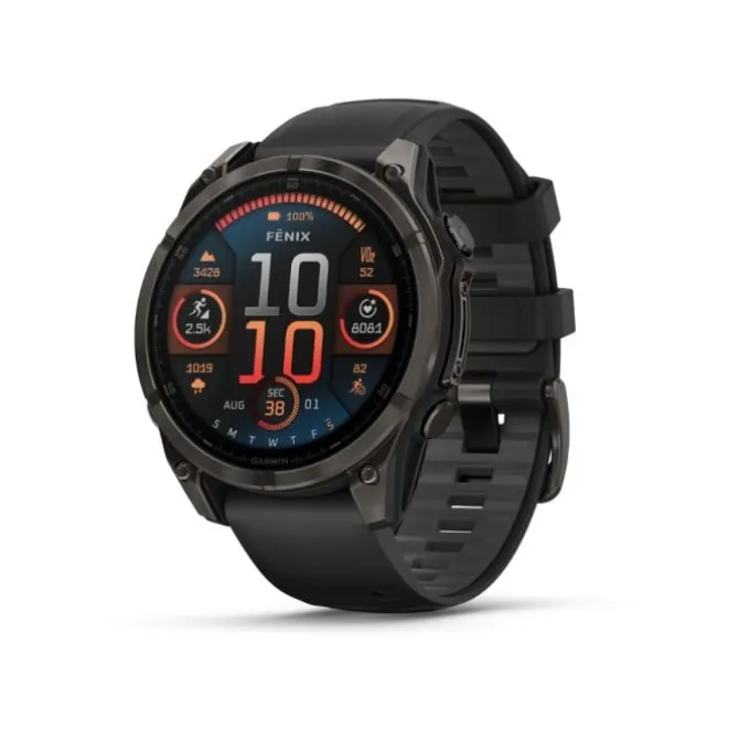 Garmin Garmin Gps-kellot | Gps-kellot/hrm^fēnix® 8 - 47 mm AMOLED Sapphire Musta