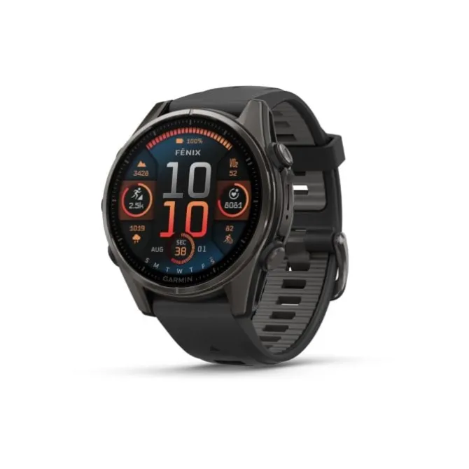 Garmin Garmin Gps-kellot | Gps-kellot/hrm^fēnix® 8 - 43 mm AMOLED Sapphire Musta