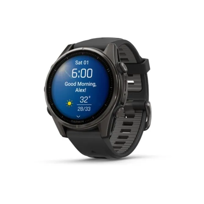 Garmin Garmin Gps-kellot | Gps-kellot/hrm^fēnix® 8 - 43 mm AMOLED Sapphire Musta