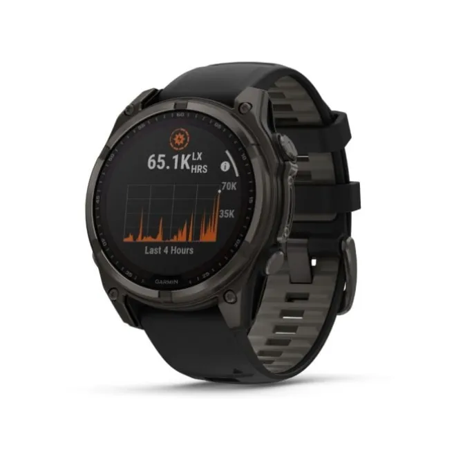 Garmin Garmin Gps-kellot | Gps-kellot/hrm^fēnix® 8 - 51 mm Solar Sapphire Musta