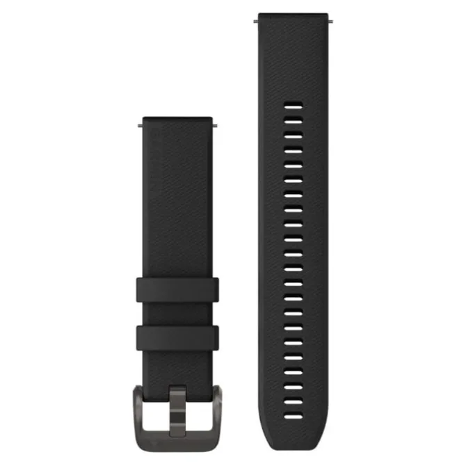 Garmin Rannekkeet^Quick Release 20 mm Strap (Silicone) Musta