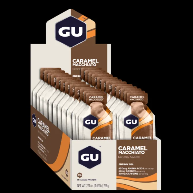 GU Energy Ravintolisät^Gel Caffeine 24x32g (Caramel Macchiato)