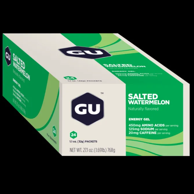 GU Energy Ravintolisät^Gel Caffeine 24x32g (Salted Watermelon