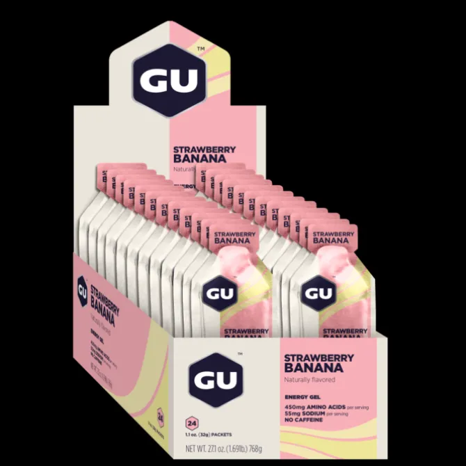 GU Energy Ravintolisät^Gel 24x32g (Strawberry Banana)