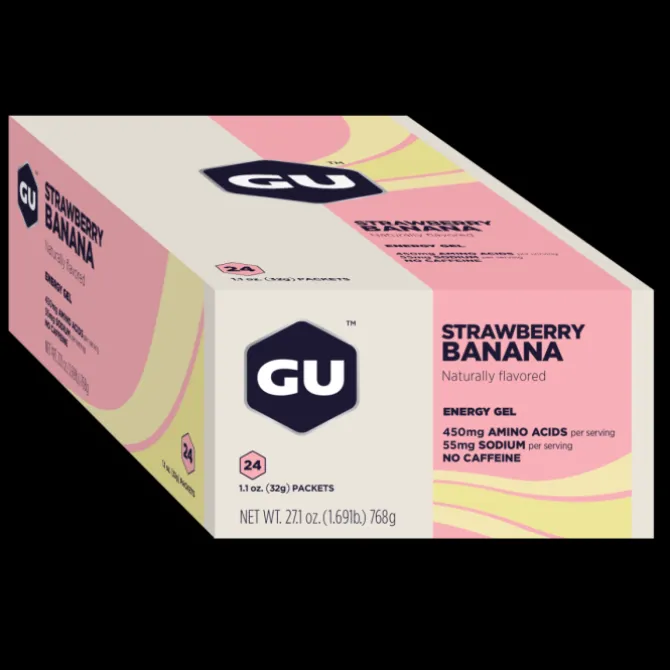 GU Energy Ravintolisät^Gel 24x32g (Strawberry Banana)