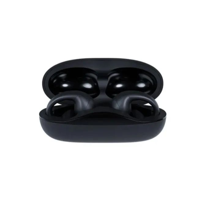 Happy Plugs Nappikuulokkeet^Headphone Clip OWS True-Wireless Musta