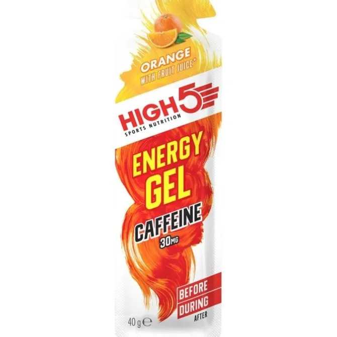 High5 Ravintolisät^Energy Gel Caffeine Orange 40g