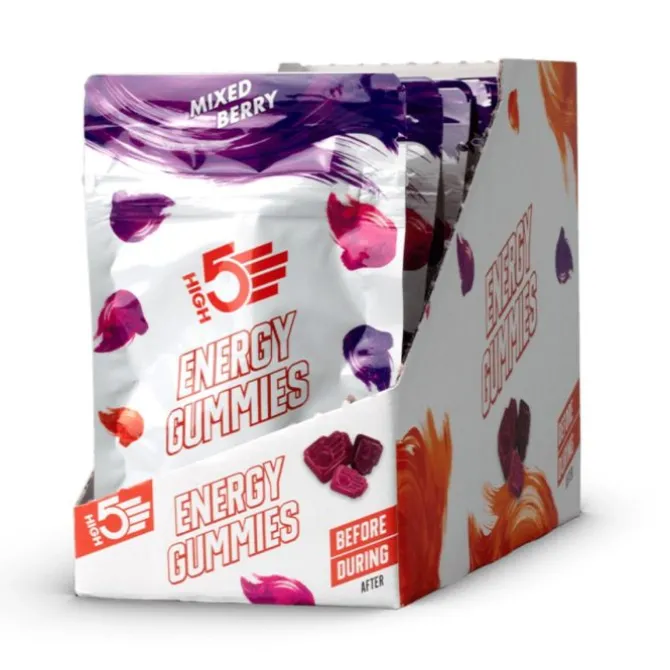 High5 Ravintolisät^Energy Gummies Berry - Box 10x26g Valkoinen