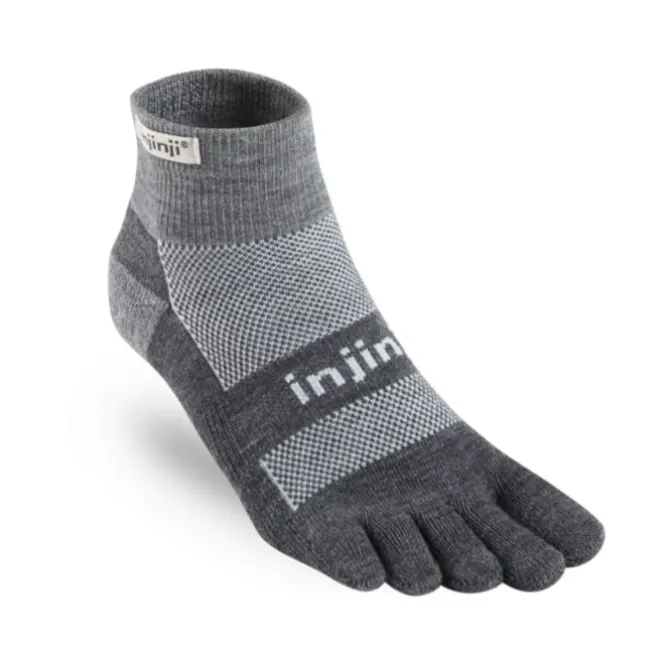 Injinji Sukat | Juoksusukat^Outdoor Midweight Mini Crew NuWool Harmaa