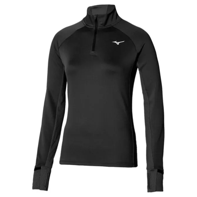 Mizuno T-paidat Ja Pitkähihaiset^Warmalite Half Zip Musta