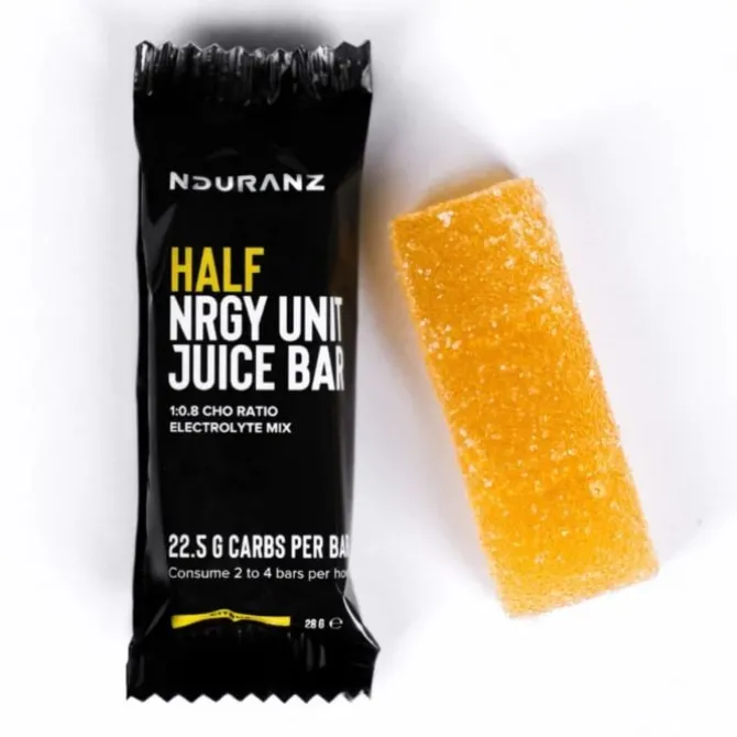 Nduranz Ravintolisät^Half Nrgy Unit Juice Bar 28 g - Box 12 Musta