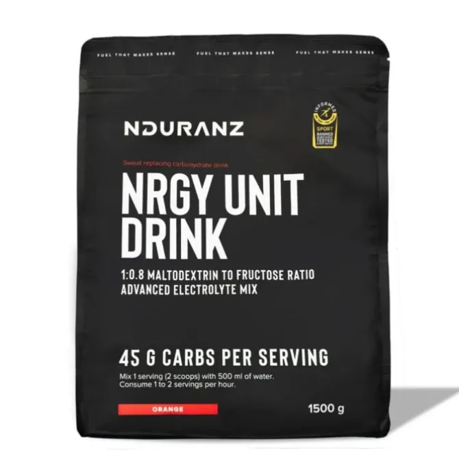 Nduranz Ravintolisät^Nrgy Unit Drink - 1500 g Valkoinen