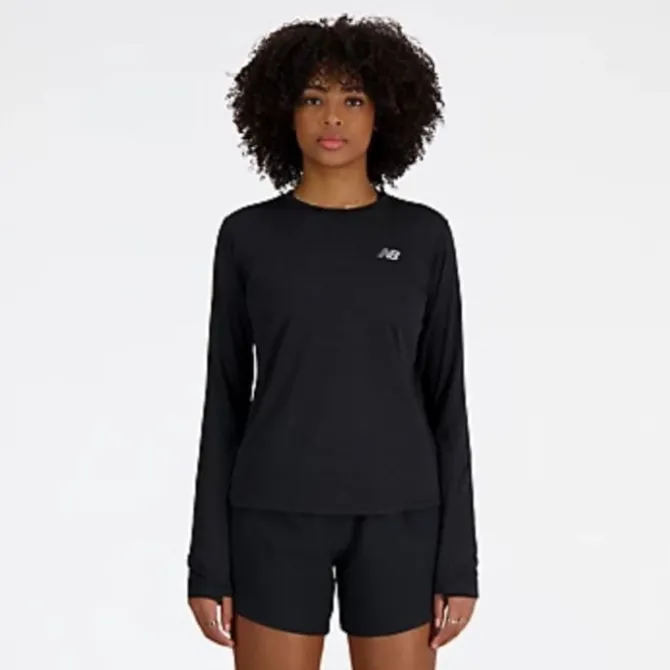 New Balance T-paidat Ja Pitkähihaiset^Athletics Long Sleeve Musta