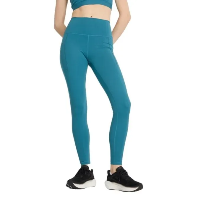 New Balance Pitkät Trikoot Ja Housut^NB Sleek Pocket High Rise Legging 27" Sininen