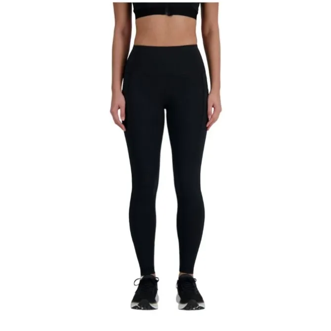 New Balance Pitkät Trikoot Ja Housut^NB Sleek Pocket High Rise Legging 27" Musta