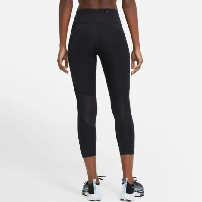 Nike Pitkät Trikoot Ja Housut^Dri-FIT Fast Crop Tights Musta