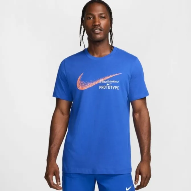 Nike T-paidat Ja Pitkähihaiset^DRI-FIT Founders Short Sleeve Tee Sininen