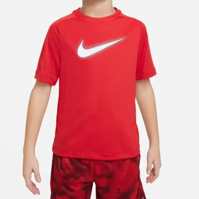 Nike T-paidat Ja Topit^Dri-FIT Multi+ Graphic Short Sleeve Tee Punainen