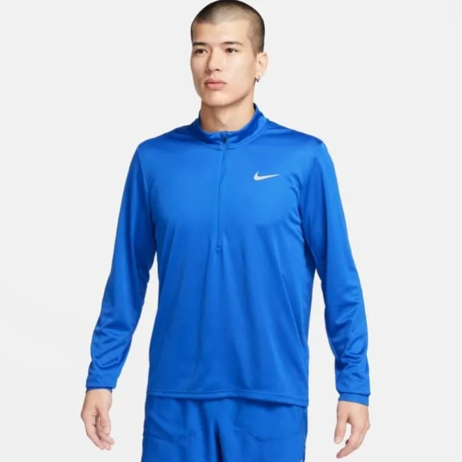 Nike T-paidat Ja Pitkähihaiset^Dri-FIT Pacer Half Zip Long Sleeve Tee Sininen