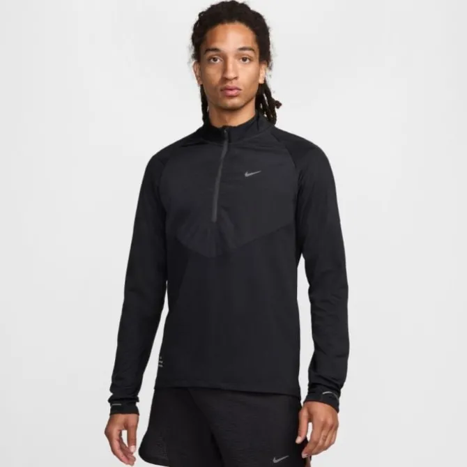 Nike T-paidat Ja Pitkähihaiset^Dri-FIT Run Division Element Midlayer Half Zip Musta