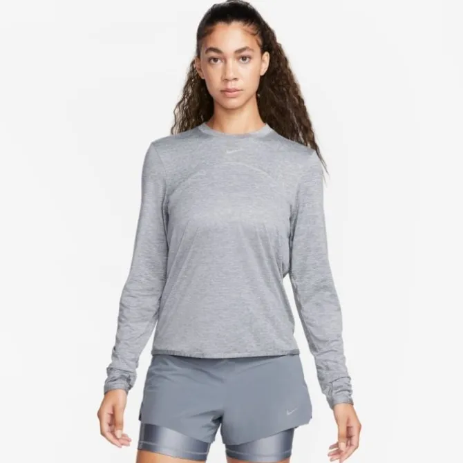 Nike T-paidat Ja Pitkähihaiset^Dri-FIT Swift UV Crew Long Sleeve Tee Harmaa