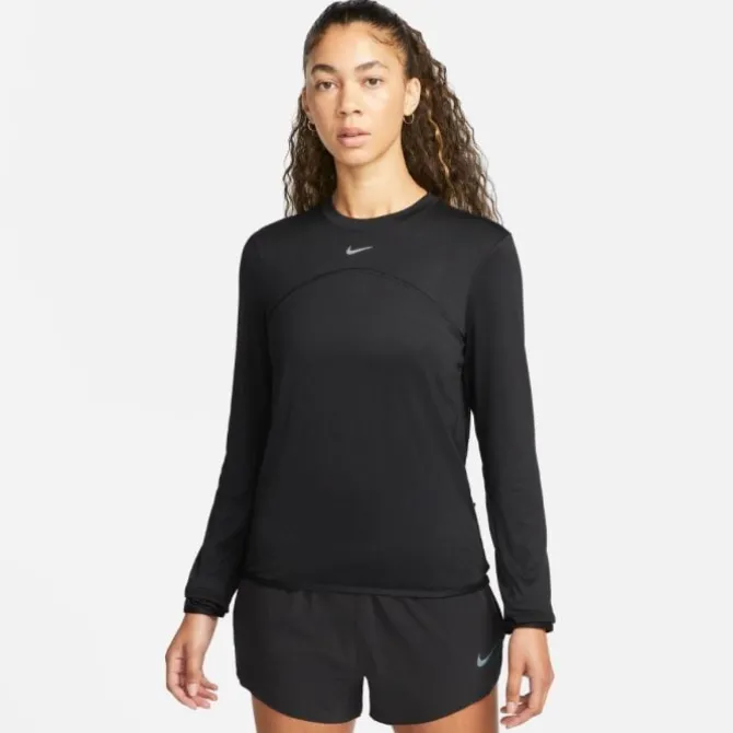 Nike T-paidat Ja Pitkähihaiset^Dri-FIT Swift UV Crew Long Sleeve Tee Musta