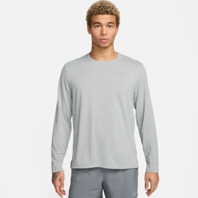 Nike T-paidat Ja Pitkähihaiset^Dri-FIT UV Miler Long Sleeve Tee Harmaa